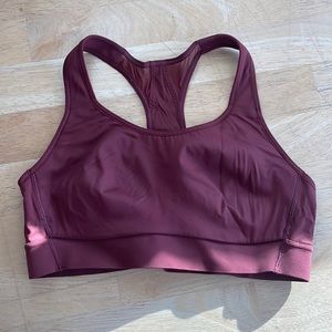 Red Athleta Sports Bra